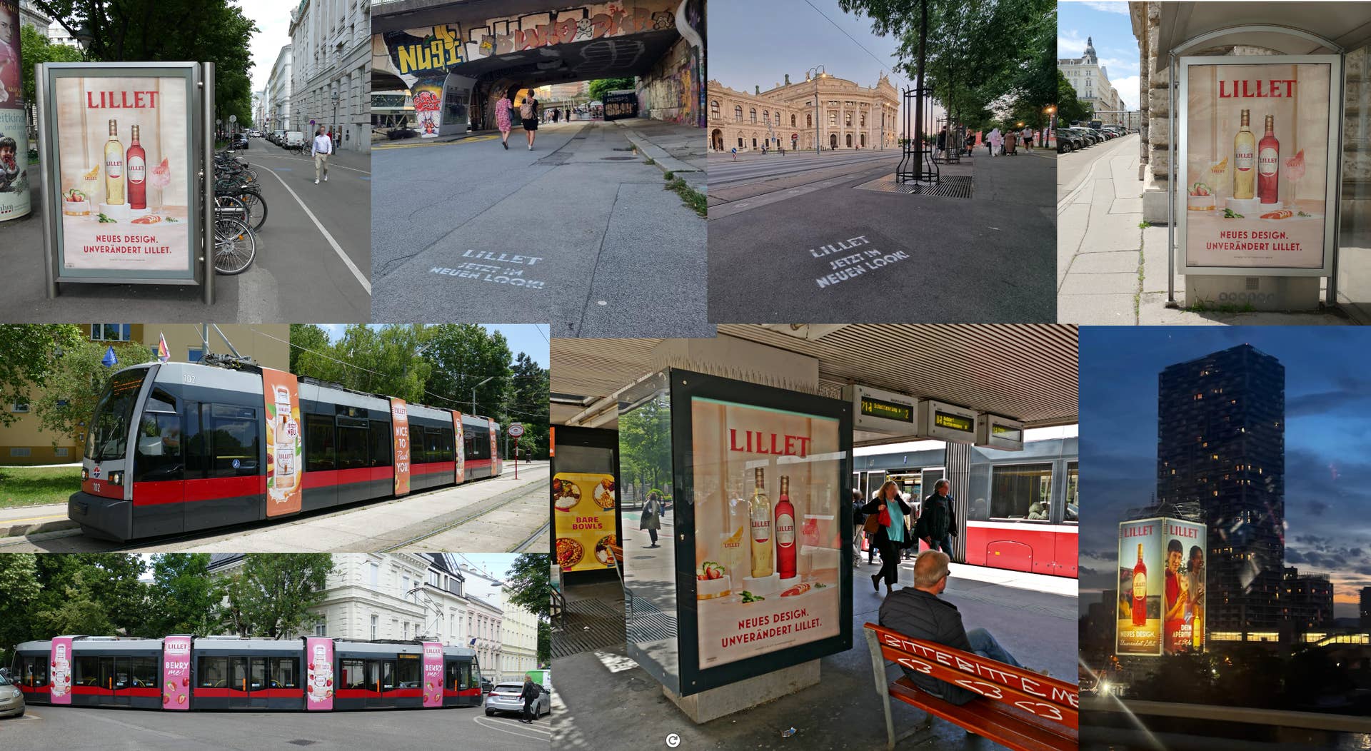 Lillet OOH Kampagne Impressionen