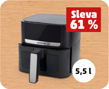 Horkovzdušná fritéza 5,5 l
Sleva 61 %