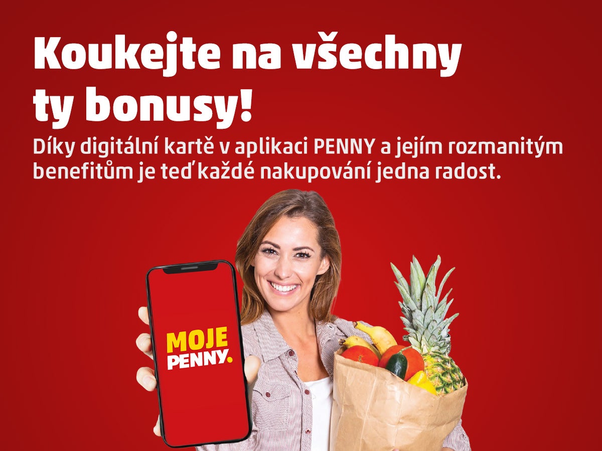 Ilustrativní obrázek k věrnostnímu programu MOJE PENNY. 
