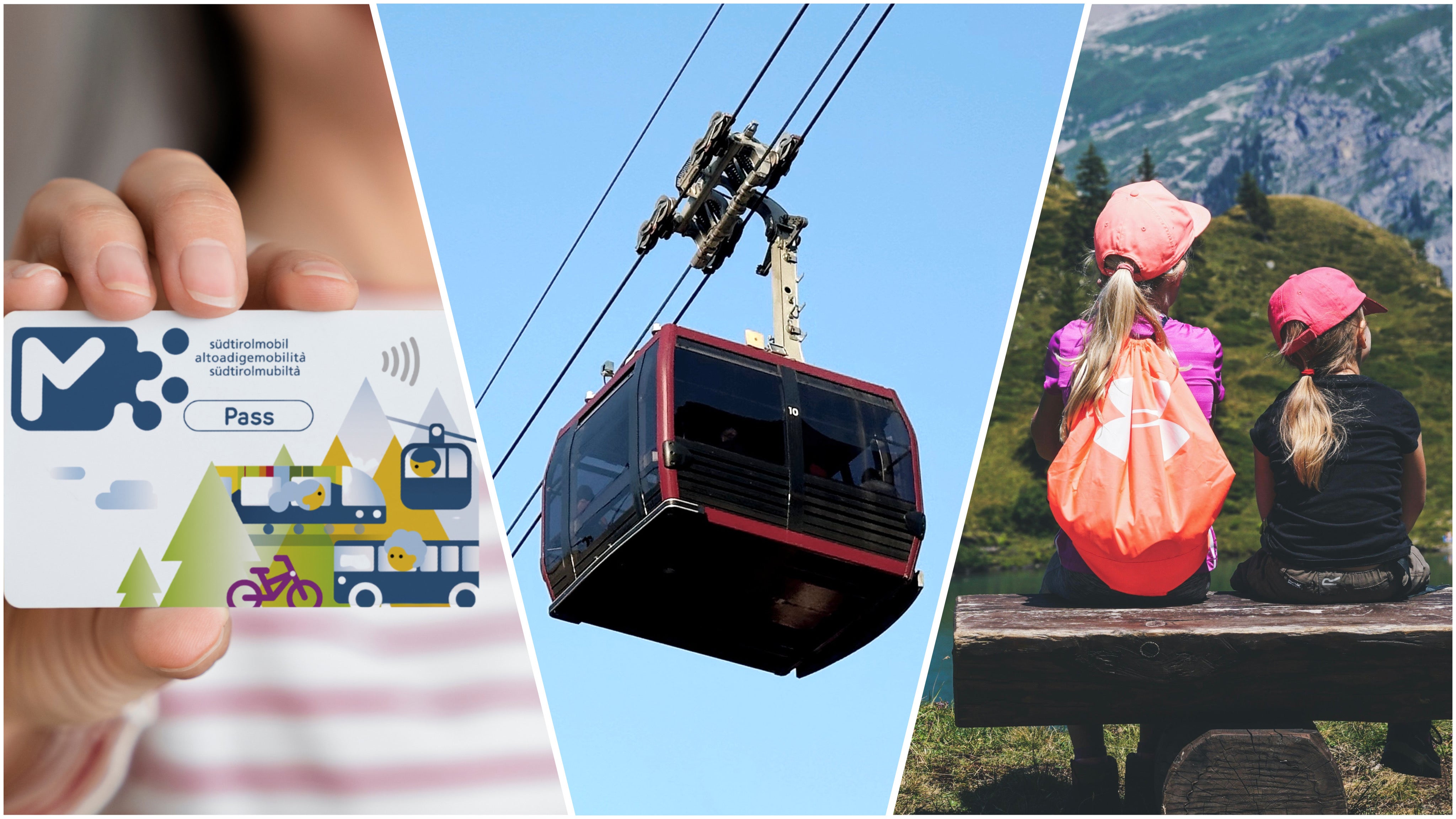 Mobilität und Tourismus in Südtirol (Foto/Mockup: ASTAT/Vetrari Giulia, Pexels/Pixabay)