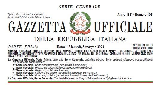 Gazzetta Ufficiale - Profilo ASO