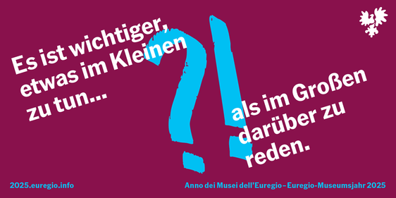 Aufkleber als kleine Aufforderungen zum Handeln (Foto: Euregio)