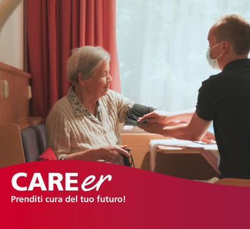 Le professioni di cura sono importanti per la società. Nell’immagine uno dei manifesti predisposti dall’Euregio. (Foto: Euregio)