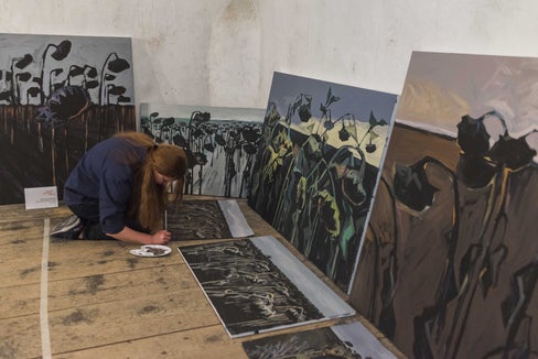 Il Forte di Fortezza è stato trasformato in studi temporanei in cui 18 artisti hanno lavorato alle loro opere. (Foto: Patrizia Corriero)
