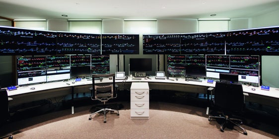 Sala operativa per il monitoraggio della linea ferroviaria della Val Venosta. (Foto: Ivan Brentegani)