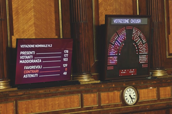 13. Mai 2026: Ohne Gegenstimmen verabschiedet der Senat den Verfassungsgesetzentwurf zur Änderung des Sonderstatuts für die autonome Region Trentino-Südtirol, die Autonomiereform. (Foto: Matteo Mimella)