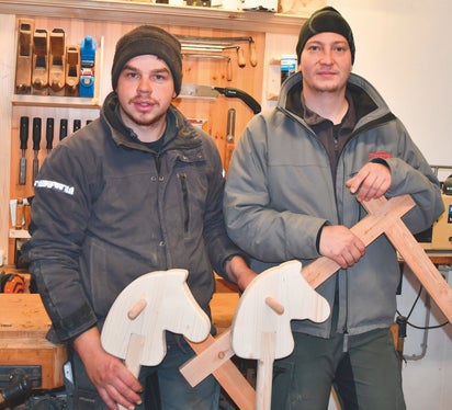 Stefan Mayr e Max Zublasing, artigiani al Museo degli usi e costumi di Teodone