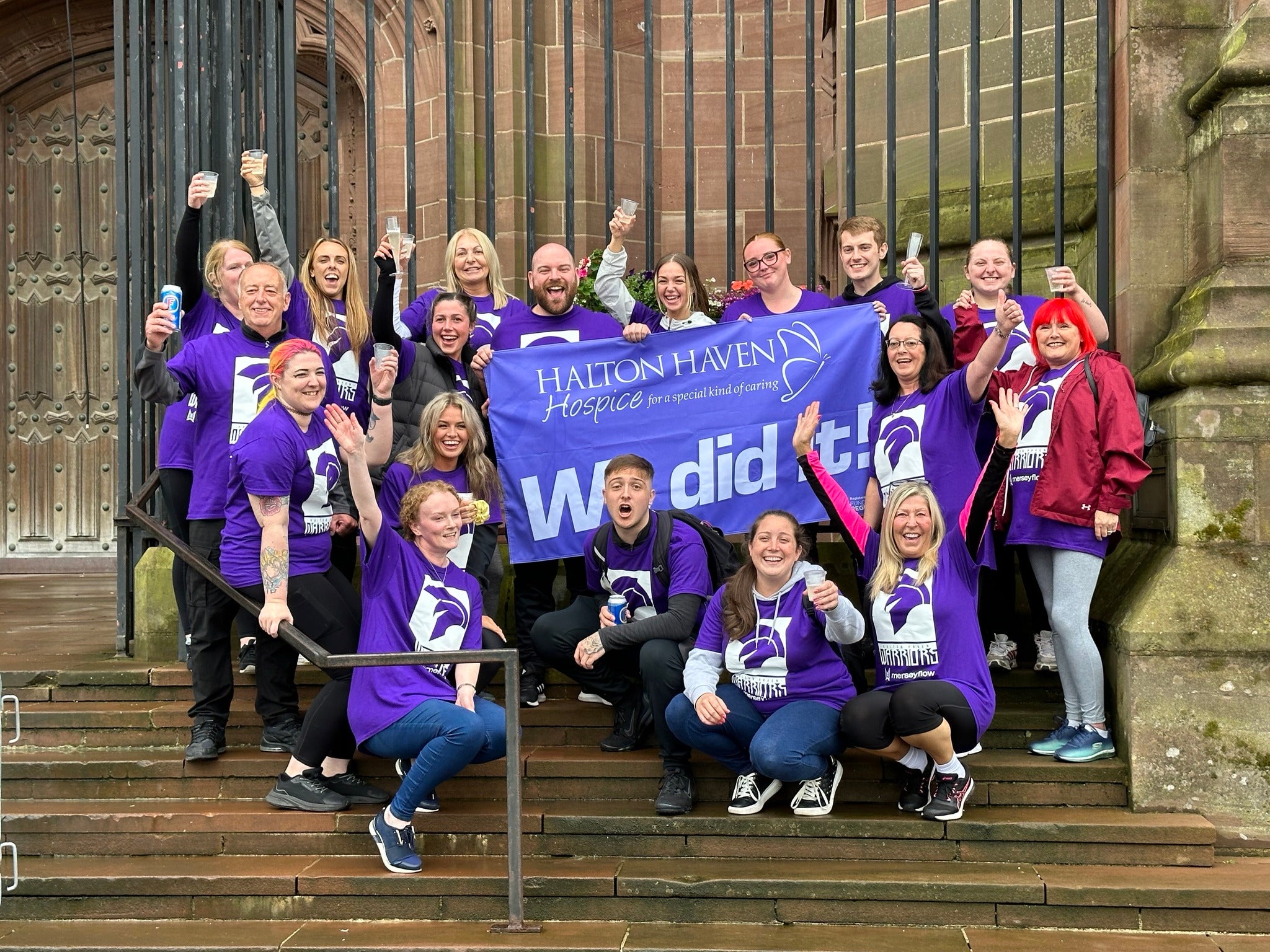 Merseyflow fundraisers reach new heights with charity abseil