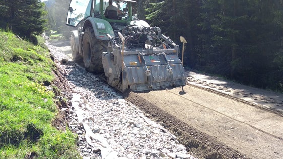 Materiale riciclato per sottofondi stradali