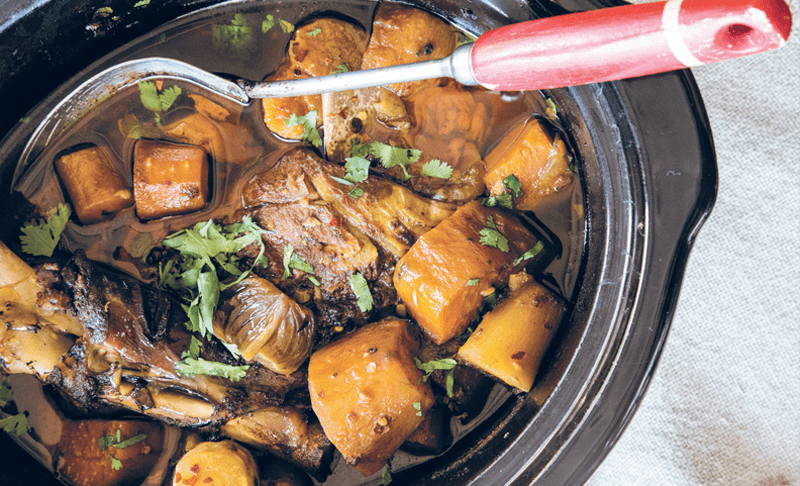 Slow Cooker Spiced Lamb Shoulder