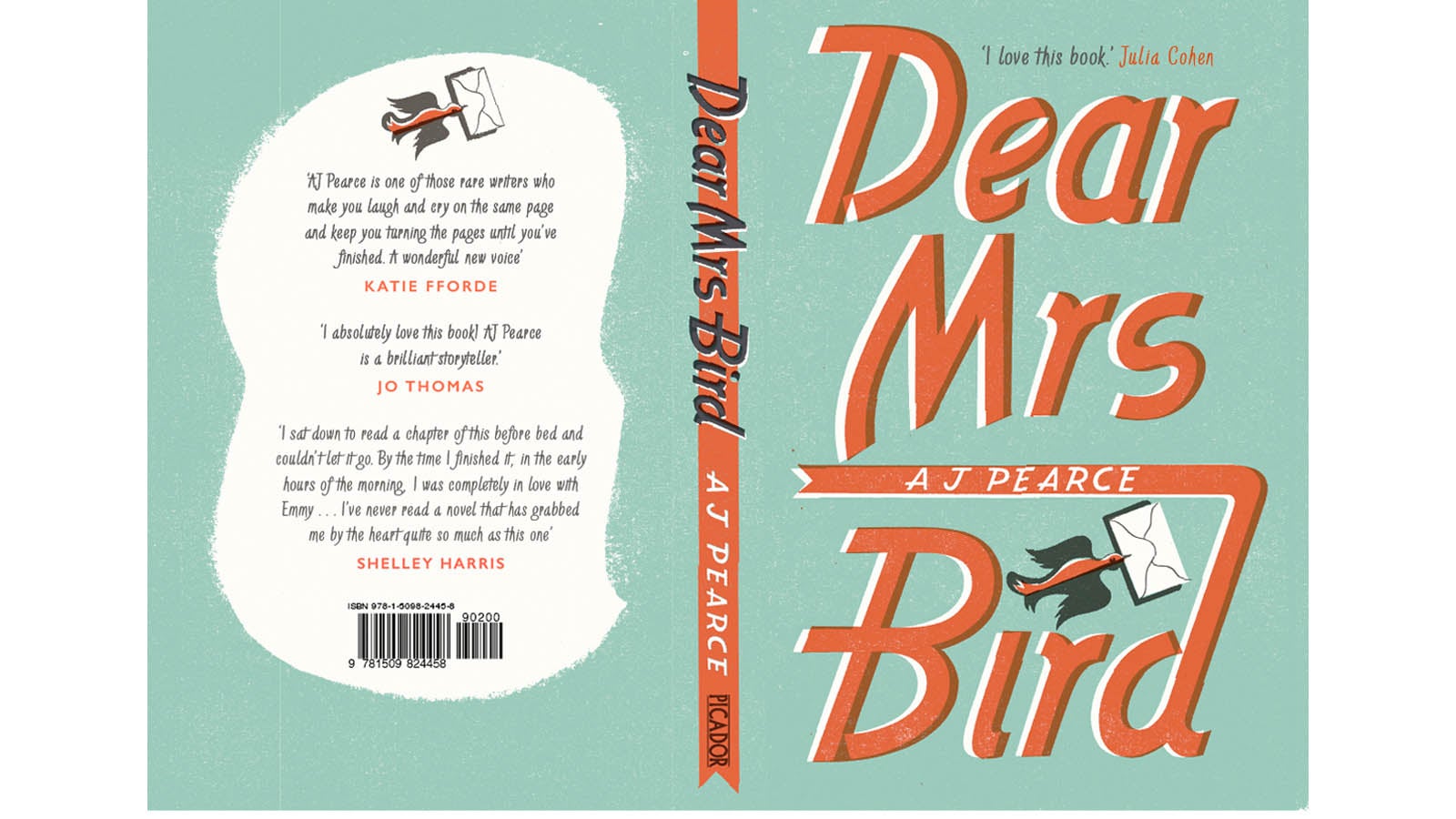 Dear Mrs Bird A Design Story Pan Macmillan   Dear Mrs Bird Cover Design A J Pearce Header 