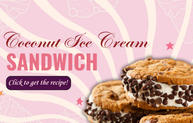Here's a Coconut Ice Cream Sandwich Recipe!