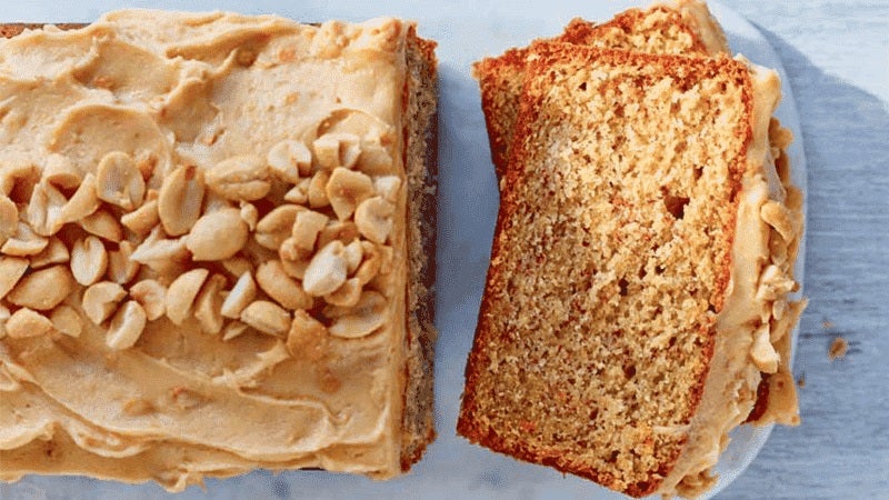 Lorraine Pascale's Banana Loaf with Peanut Butter Frosting
