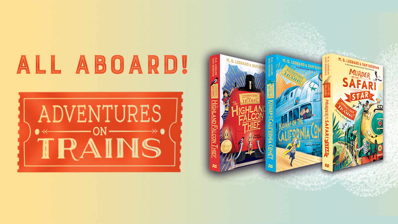 Win a signed set of the bestselling and awardwinning Adventures on Trains series! Pan Macmillan