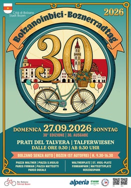 Bild: Flyer des Bozner Radtags 2026 - Gemeinde Bozen