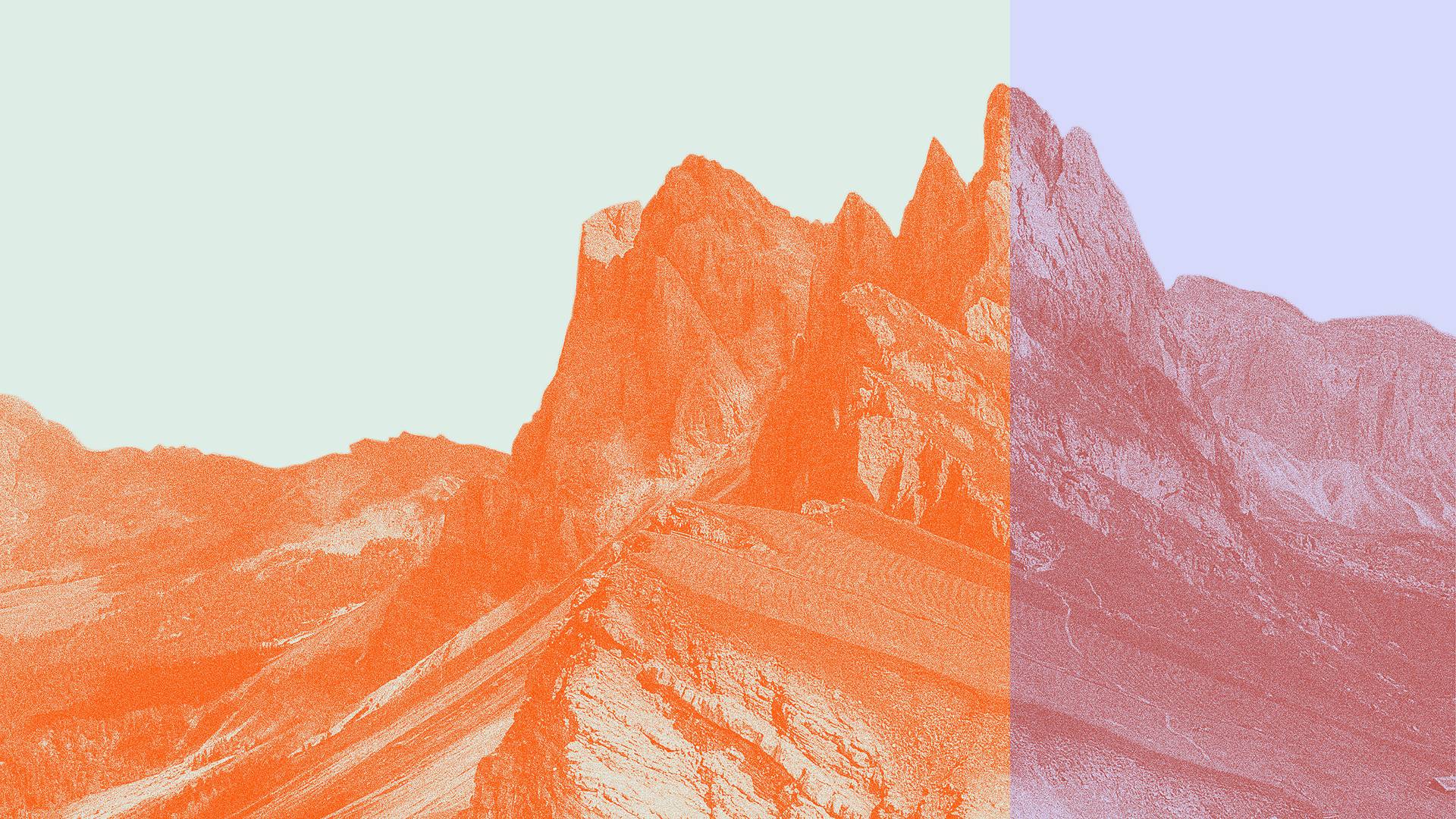 Foto stilizzata di montagne (© New European Bauhaus of the mountains )