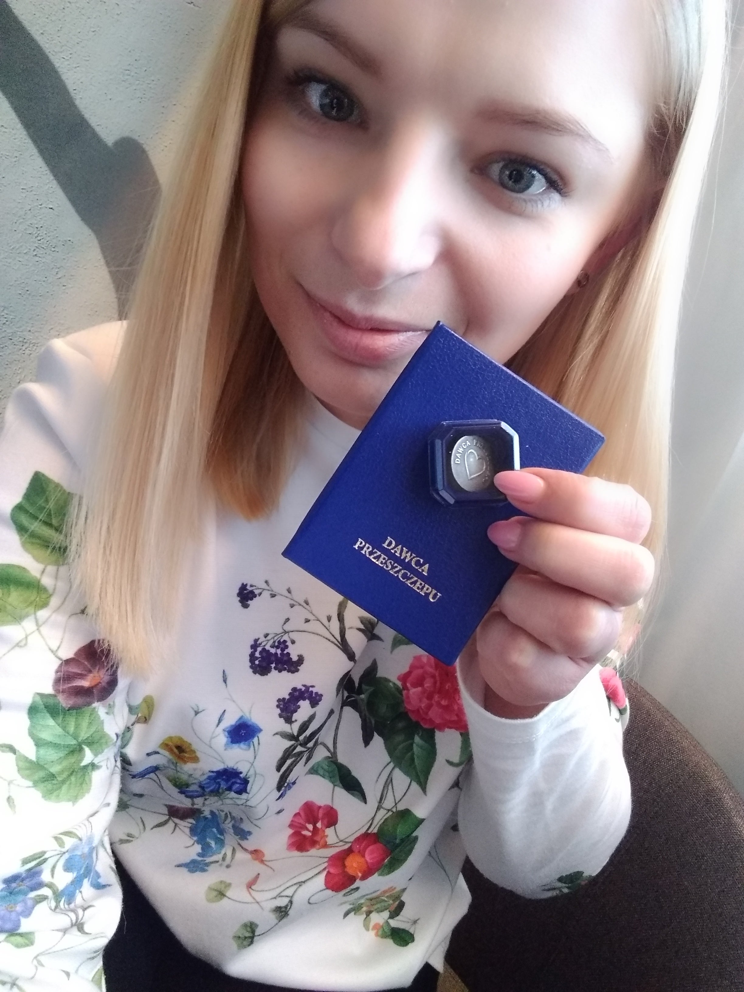 Wioletta oddała komórki macierzyste potrzebującemu przeszczepienia Pacjentowi.