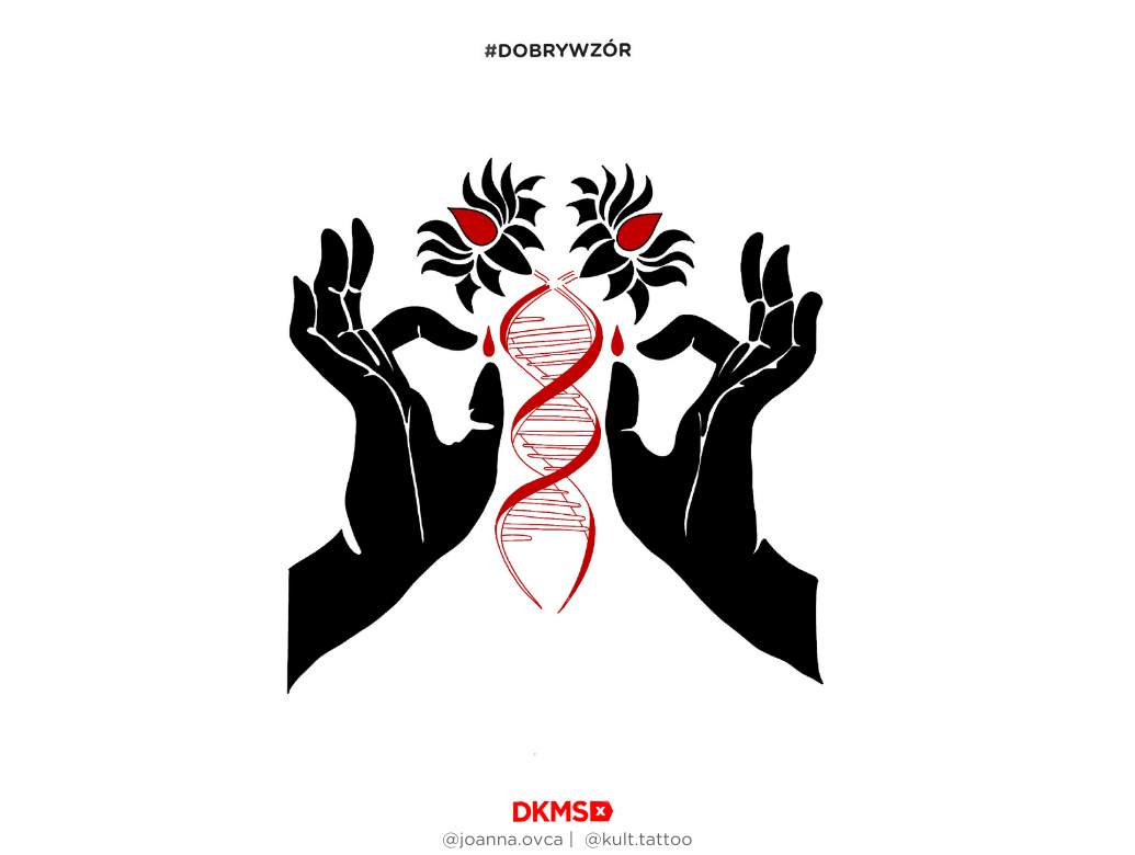 Grafika #dobrywzór - @joanna.ovca dla Fundacji DKMS