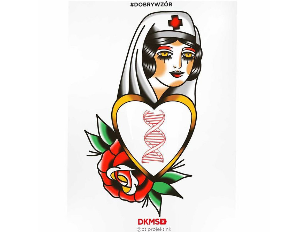 Grafika #dobrywzór - @pt.projektink dla Fundacji DKMS
