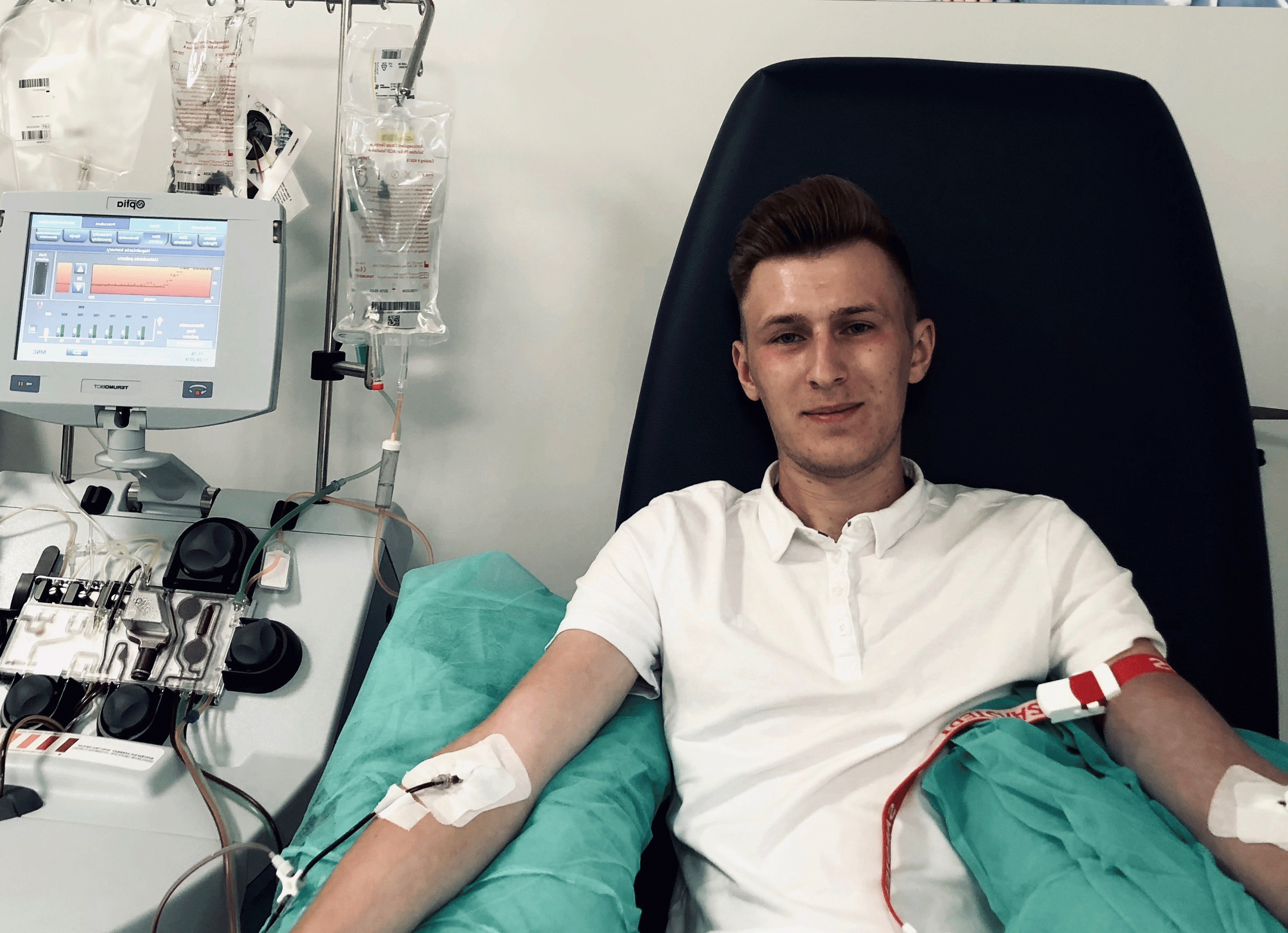 Piotr to dawca, który podzieł się cząstką siebie z potrzebującym przeszczepienia pacjentem dzieli się swopja historia