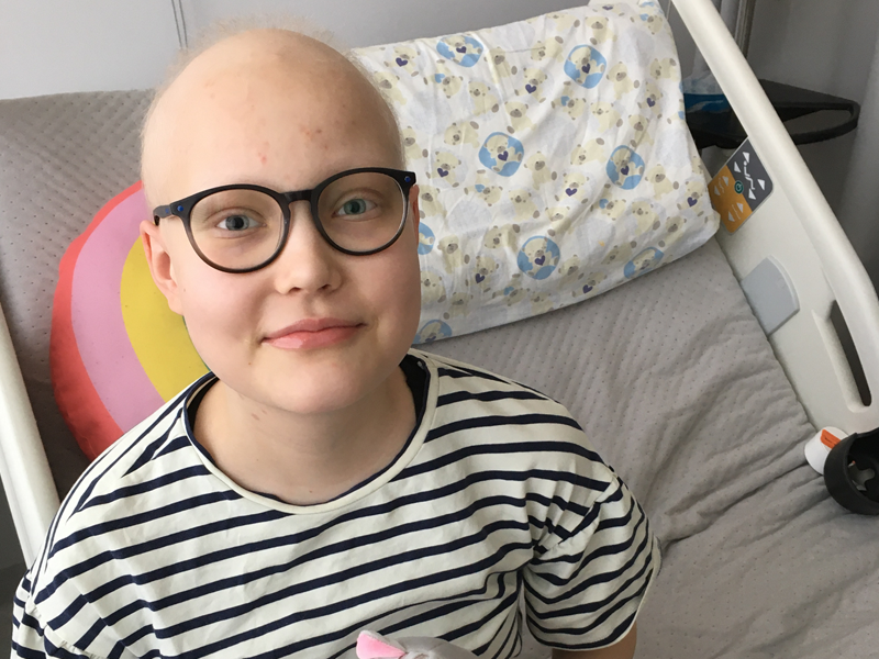 Amelia podczas leczenia