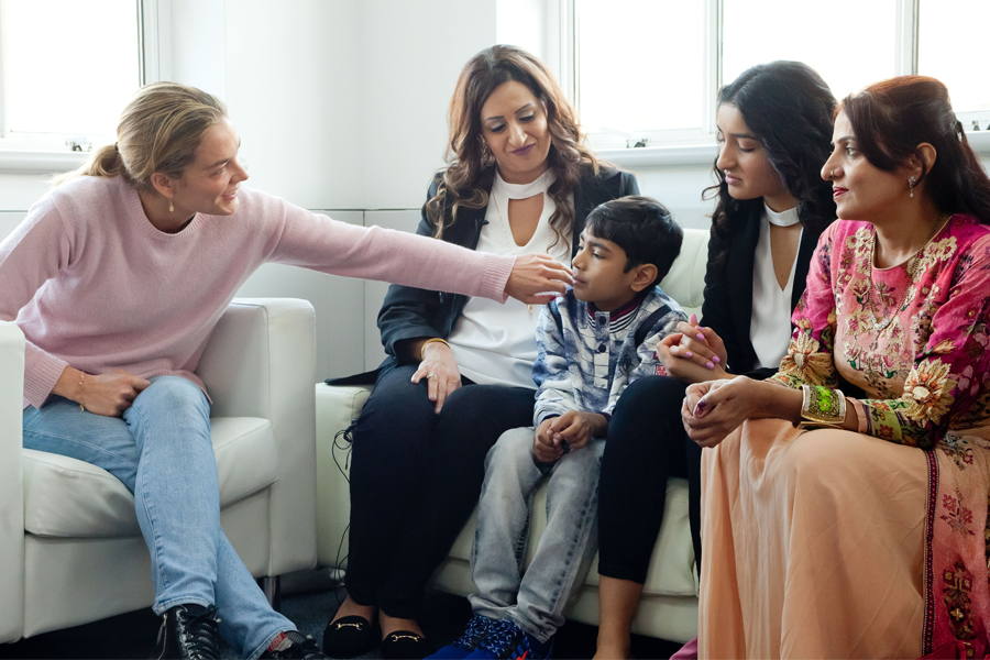 Katharina Harf z rodziną Pacjenta