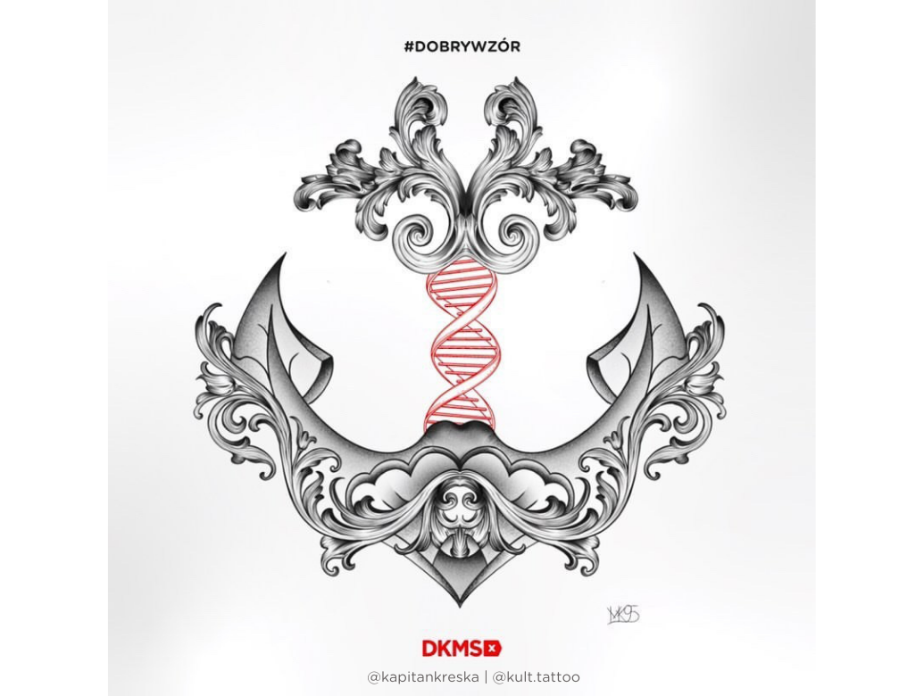 Grafika #dobrywzór - @kapitankreska dla Fundacji DKMS
