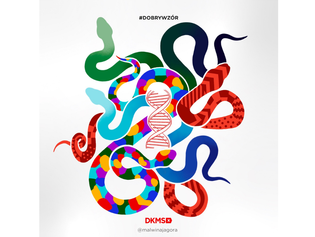 Grafiki #dobrywzor - @jagoratattoo dla Fundacji DKMS