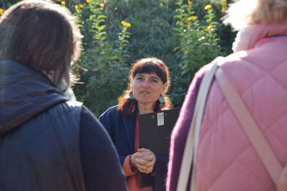 Kathrin Plunger, Leiterin der Arbeitsgruppe Landschaftsbau am Versuchszentrum Laimburg (Foto: LPA/Laimburg Research Centre/Agnese Martinelli)

