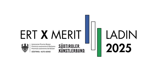 Il logo del concorso artistico Ert x Merit Ladin (grafica: USP/Direzione Istruzione e cultura ladina)