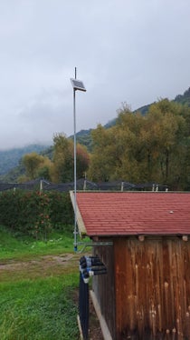 Ausgezeichnetes Projekt Sensorbasierte Bewässerung: die Empfangsstation für die Daten (Foto: LPA/Agrarbetrieb Laimburg in der Agentur Landesdomäne)