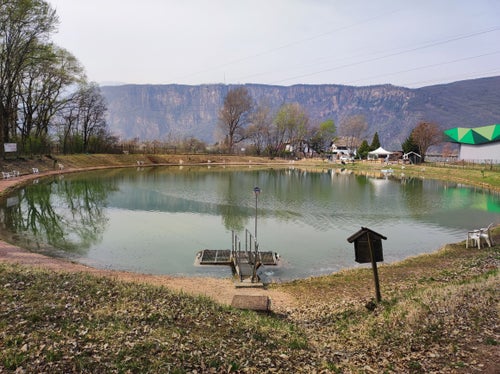 Im Falle von Hochwasser kann auch der Fischerteich (im Bild) als Rückhalteraum genutzt werden. (Foto: LPA/Landesamt für Wildbach- und Lawinenverbauung Süd)