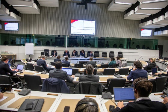 Die Bedeutung der Digitalisierung für den Transport von Waren und Personen auf der Schiene war Thema einer AGB-Tagung mit Landesrat Alfreider und Kammerrat Baumgartner in Brüssel. (Foto: Demi Alvarez)