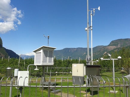 La temperatura più alta del mese di luglio, 36,5 gradi Celsius, è stata misurata nella stazione meteorologica di Laimburg il 10 luglio scorso (Foto: ASP/Ufficio Meteorologia e prevenzione valanghe)