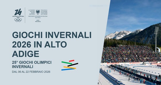 Dal 18 marzo è online Il nuovo sito web https://milanocortina2026.provincia.bz.it. Per dare il giusto risalto all'appuntamento con i Giochi invernali, che faranno tappa ad Anterselva, sede delle gare di biathlon, verranno approfonditi diversi temi: dagli investimenti sostenibili alle spese sostenute dalla Provincia, fino agli effetti a lungo termine per lo sport e le infrastrutture. (Foto: USP)