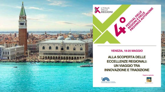 “L’Italia delle Regioni”; quarta edizione del Festival delle Regioni e delle Province autonome, si svolgerà dal 18 al 20 maggio prossimi a Venezia. (Foto: Conferenza delle Regioni e delle Province autonome)