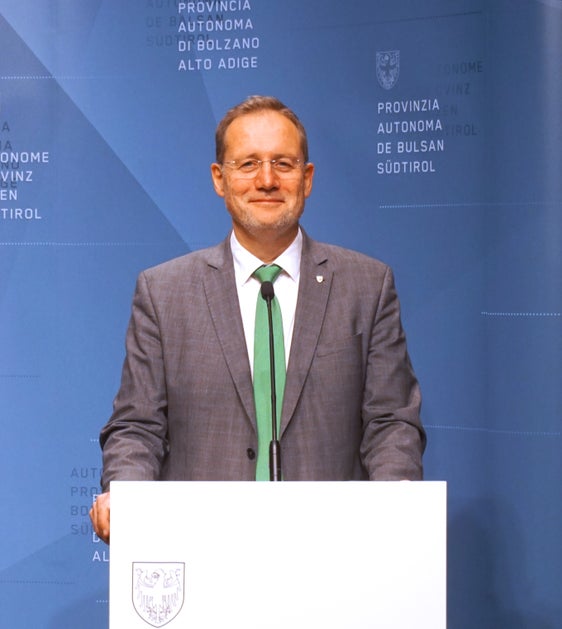 L'assessore Massimo Bessone nel corso della conferenza stampa odierna (Foto: ASP/Igor Cocca)