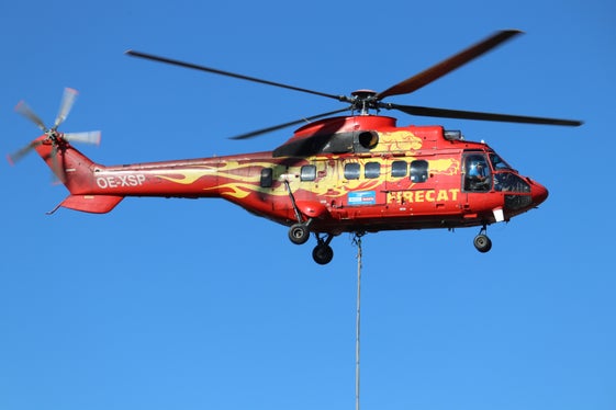 Groß und wendig: Hubschrauber Super Puma (Foto: LPA/Maja Clara)