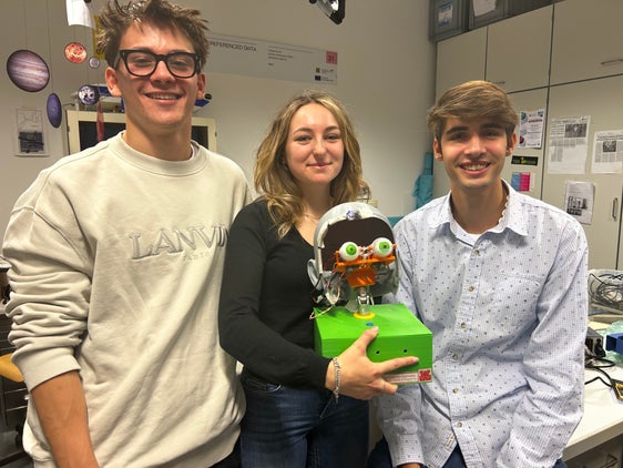 Noah Perli, Elisa Aricò y Augusto Bruno Martino (Foto: USP/GNews)