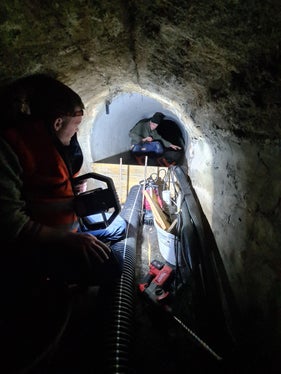 150 Meter des unterirdisch verlaufenden Kortscherbaches hat das Landesamt für Wildbachverbauung West saniert. (Foto: LPA/Landesamt für Wildbach- und Lawinenverbauung West)