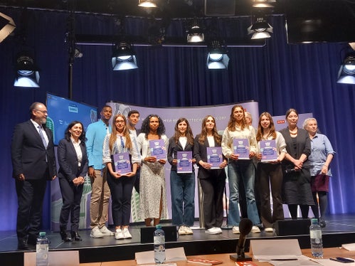 Il concorso “Sag’s Multi”, giunto alla 15esima edizione, consiste nel tenere un discorso in due lingue dedicato a tematiche di educazione civica (Foto: ASP/Liceo Torricelli)