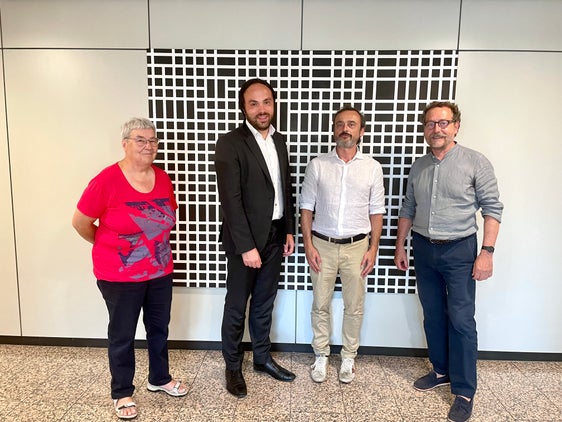 Der neue Präsident des Filmclubs, Luigi Loddi, und die Vorstandsmitglieder des Vereins Waltraud Staudacher und Roberto Farneti statteten kürzlich Landesrat Philipp Achammer einen Antrittsbesuch ab. (Foto: LPA/Edith Benischek)