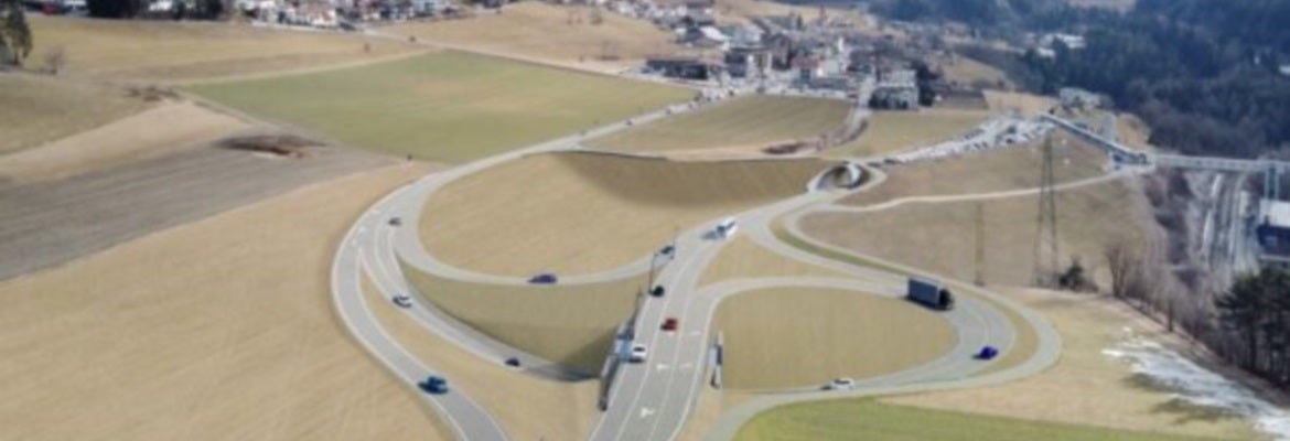 Pubblicato il bando per la circonvallazione di Perca. (Rendering: Ripartizione Infrastrutture)