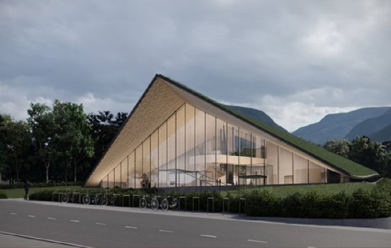 Il rendering del progetto proposto dal proponente, Pichler Projects srl. (Foto: USP)