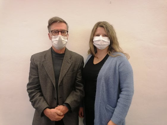 Der Vorsitzende der deutschen Abteilung des Landesschulrates, Christoph Buratti, mit seiner neu gewählten Stellvertreterin Beatrix Burger. (Foto: LPA/Schulrat)