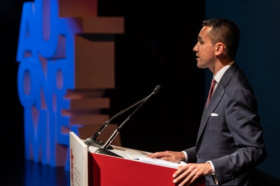 Il Ministro degli Esteri italiano Luigi Di Maio. (Foto: ASP/Ivo Corrà)