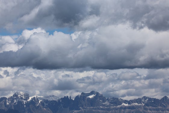 Immagine meteorologica del mese di giugno 2026: il Catinaccio (Foto: USP/Martin Geier)