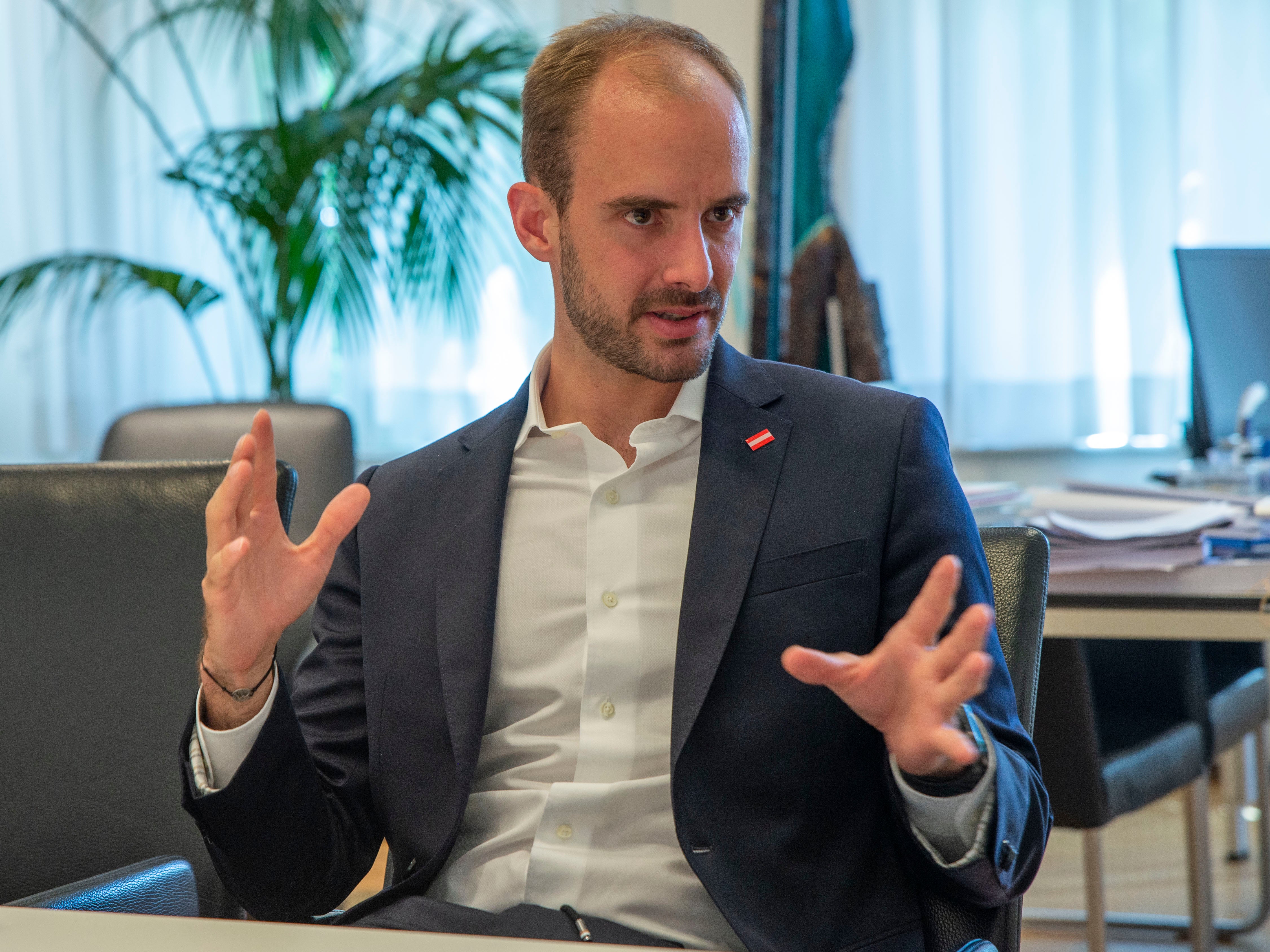 Il sottosegretario di Stato austriaco per la digitalizzazione e lo sviluppo della banda larga Florian Tursky (Foto: ASP/Fabio Brucculeri)&nbsp;
