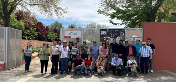 Core-Partner beim Besuch des Kompostiergeländes der städtischen Gärten von Ciudad Real (Foto: LPA/Landesagentur für Umwelt und Klimaschutz)