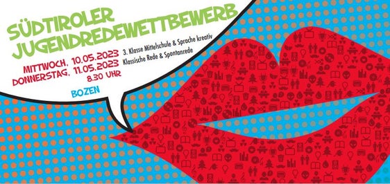 Unter dem Motto "Ich rede, also bin ich!" findet am 10. und 11. Mai 2023 in Bozen der Jugendredewettbewerb statt. Anmelden kann man sich ab sofort bis 21. April. 